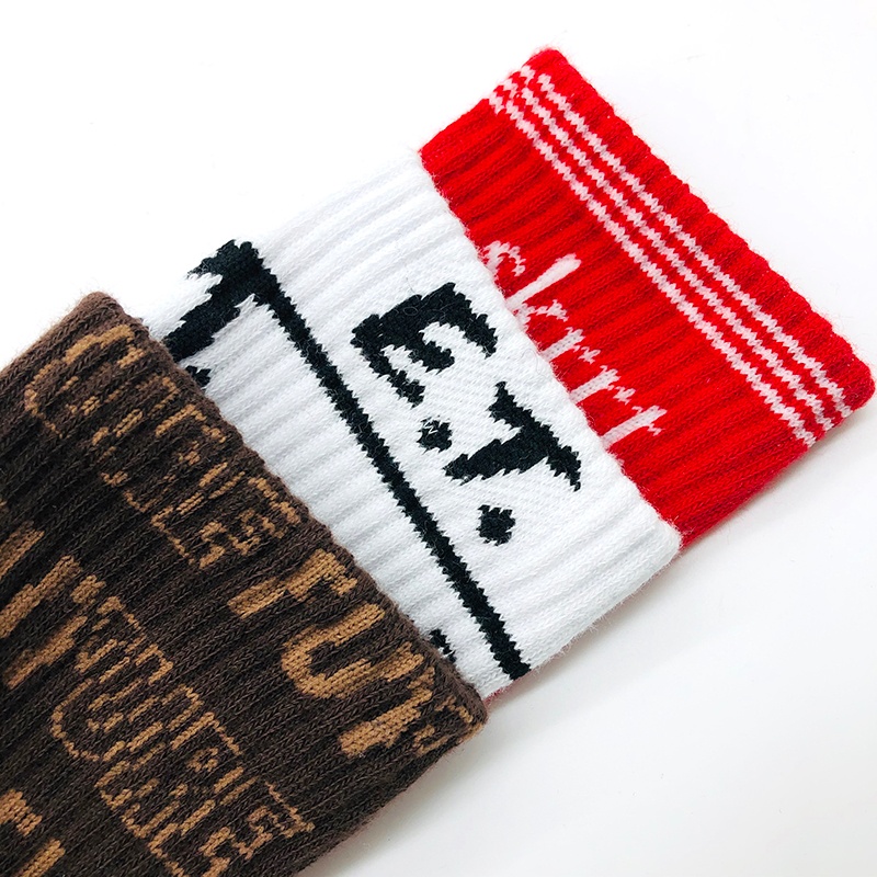 男式抽橡筋運(yùn)動(dòng)中襪提花襪NF18007