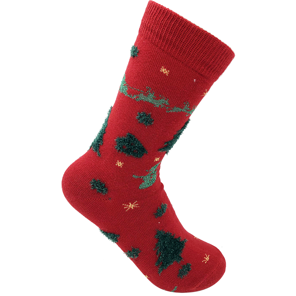 圣誕主題女襪純棉提花襪NF18098