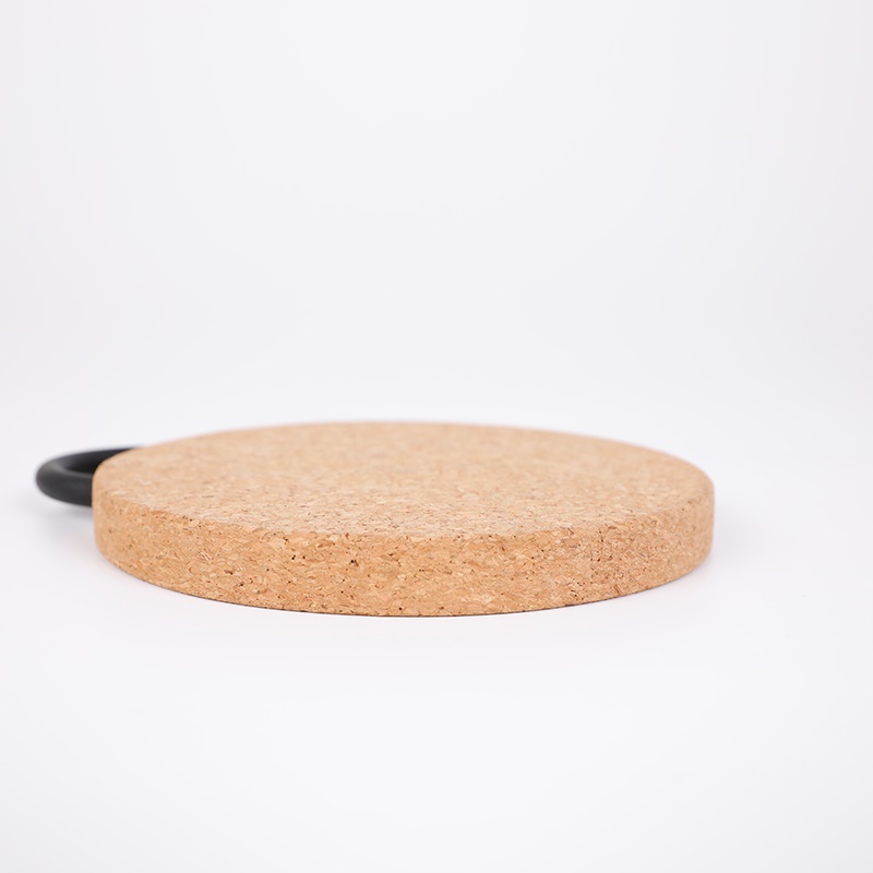 帶手柄軟木鍋墊