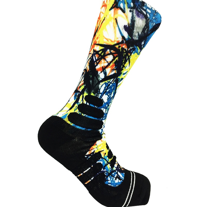 印花運動男式中襪NF18072