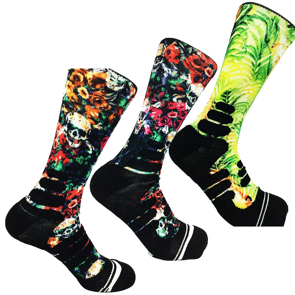 印花男式中襪壓力襪NF18073