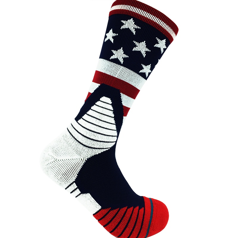 男式提花襪壓力襪印花中襪NF18074