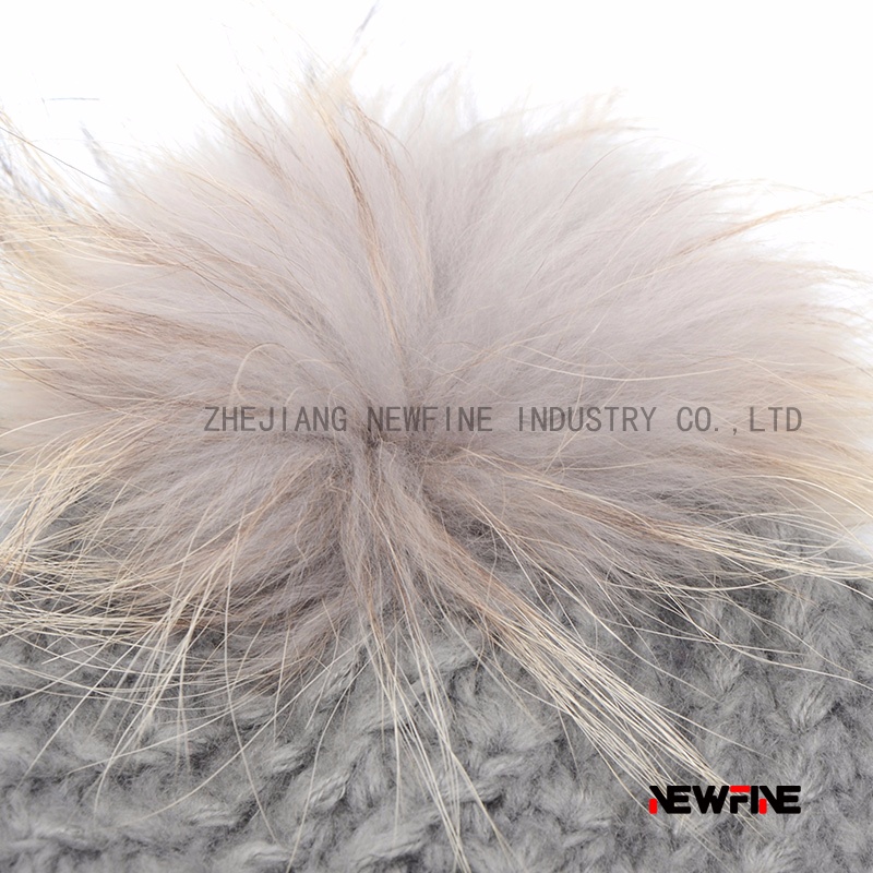 時尚保暖日常男女針織毛球帽子